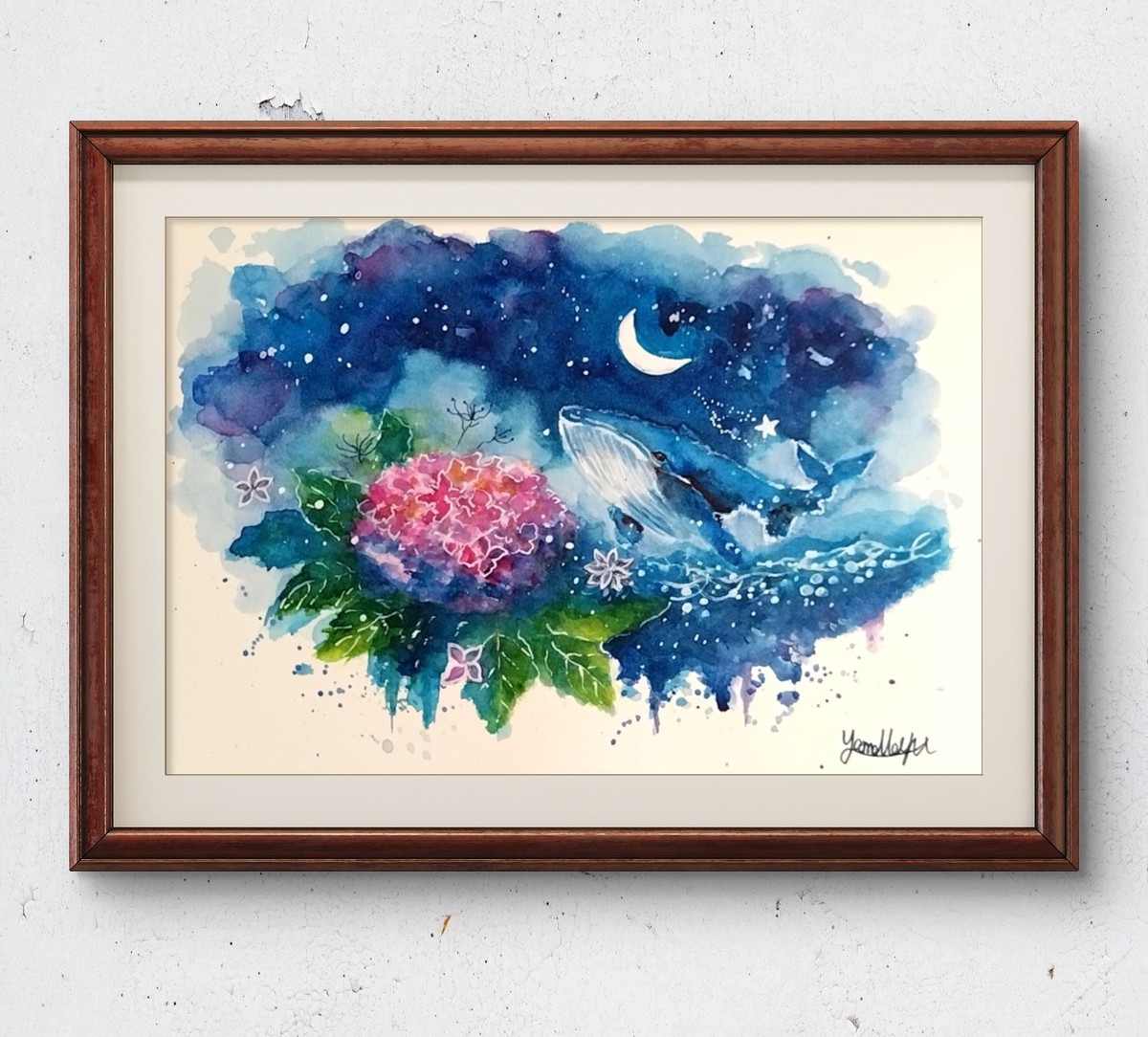 額装のイメージ画像です。
販売は絵単体になります。