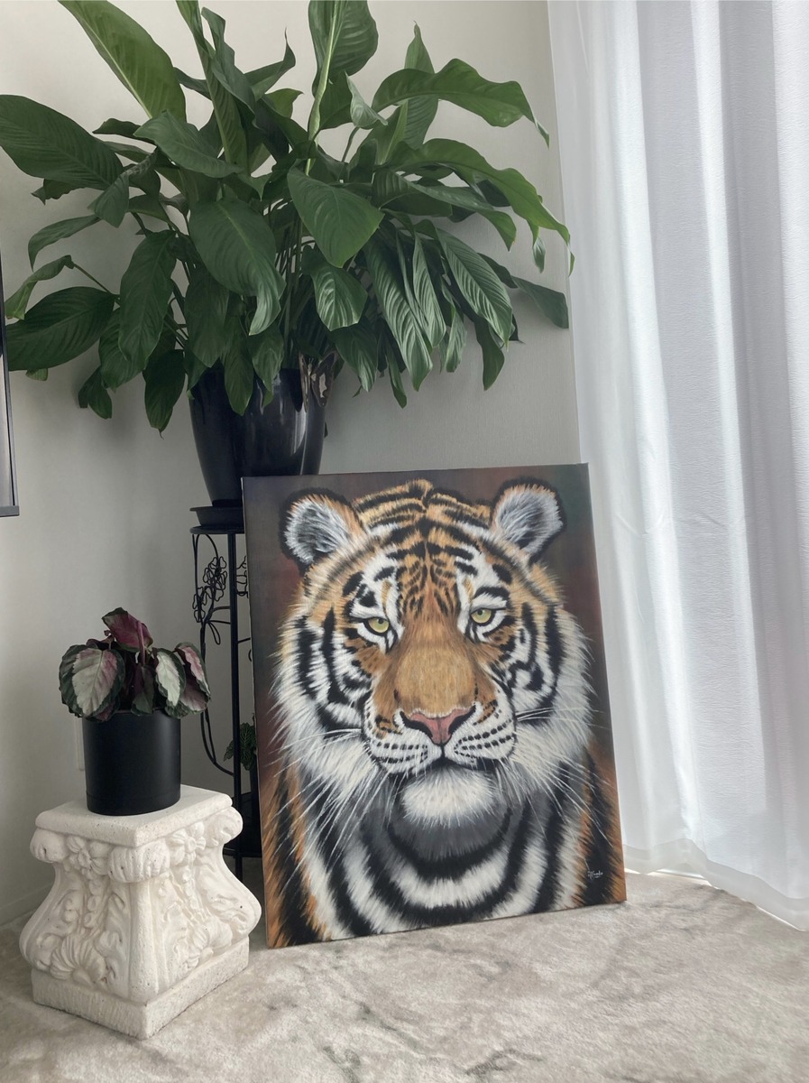 リビングルームで撮影した写真。