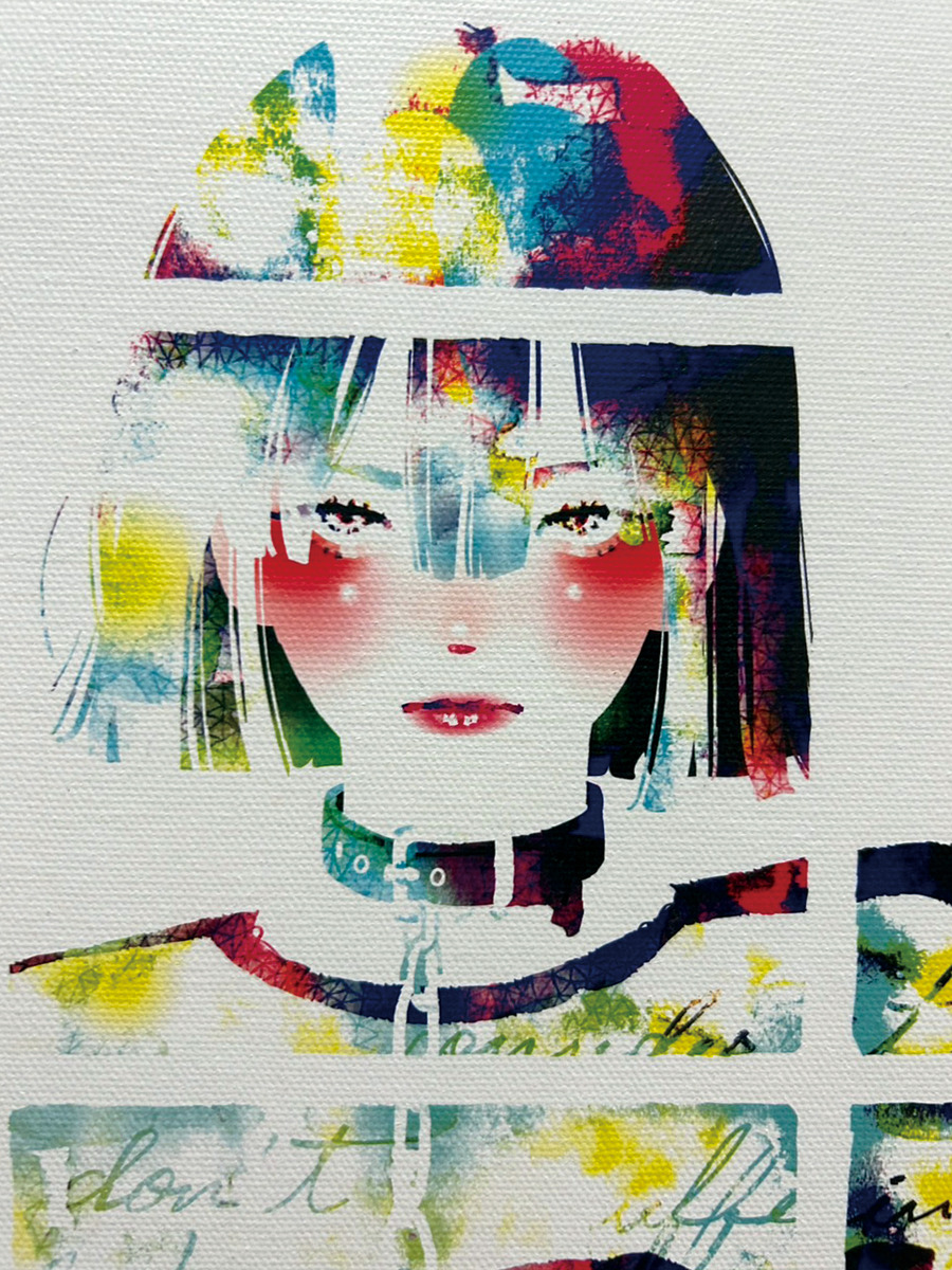 表情にもこだわって描いています。