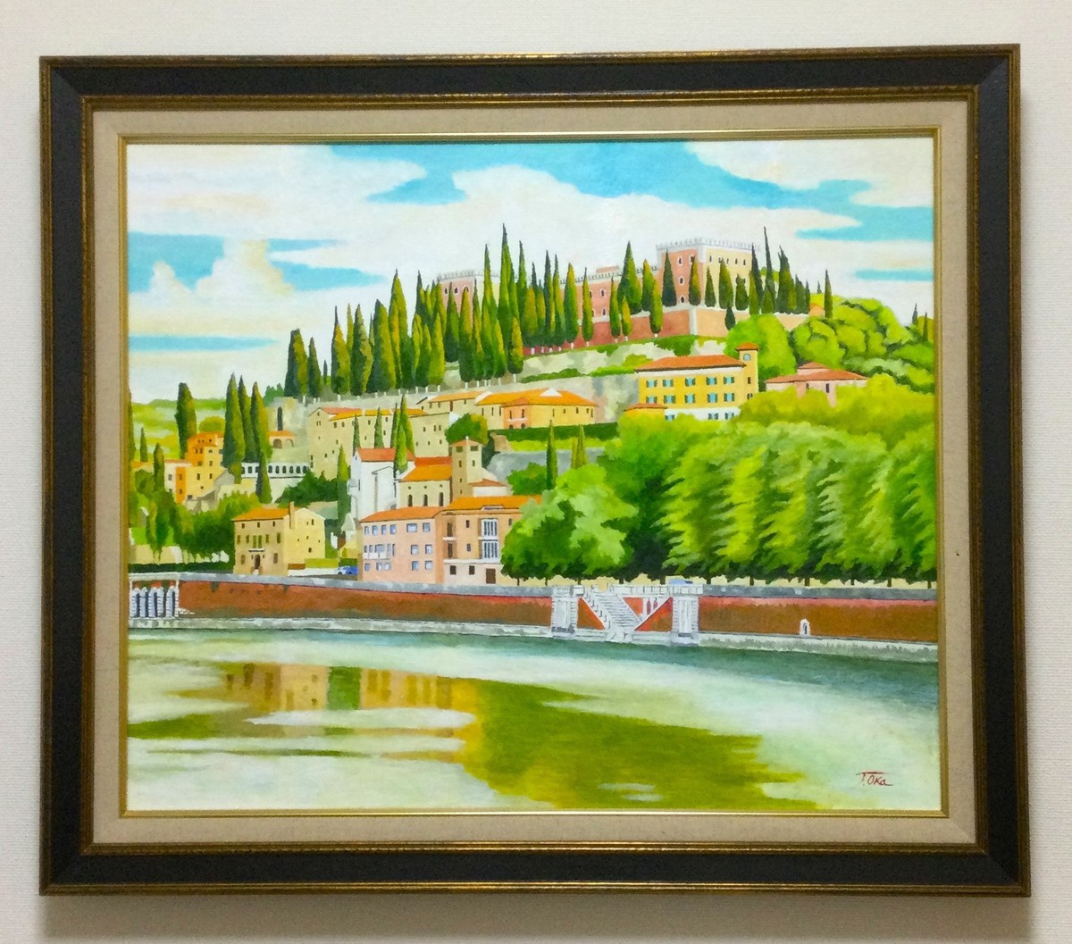 額に入れて飾った絵です