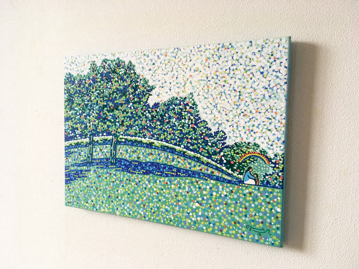 斜めから撮影しました。分かりづらいかもしれませんが、側面は空色を塗っています。