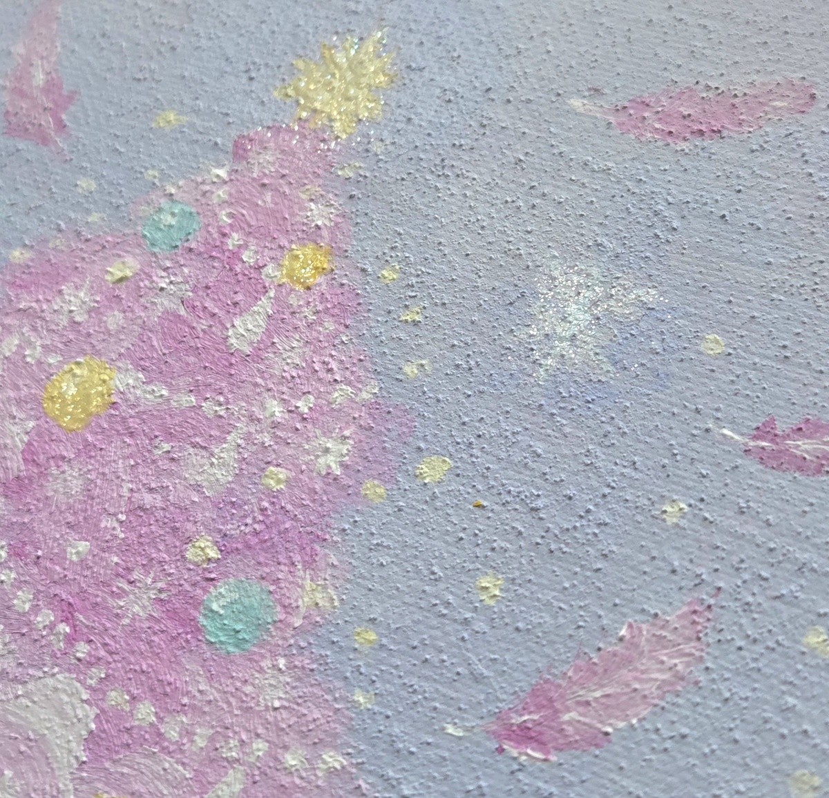 ところどころにラメが塗ってあります