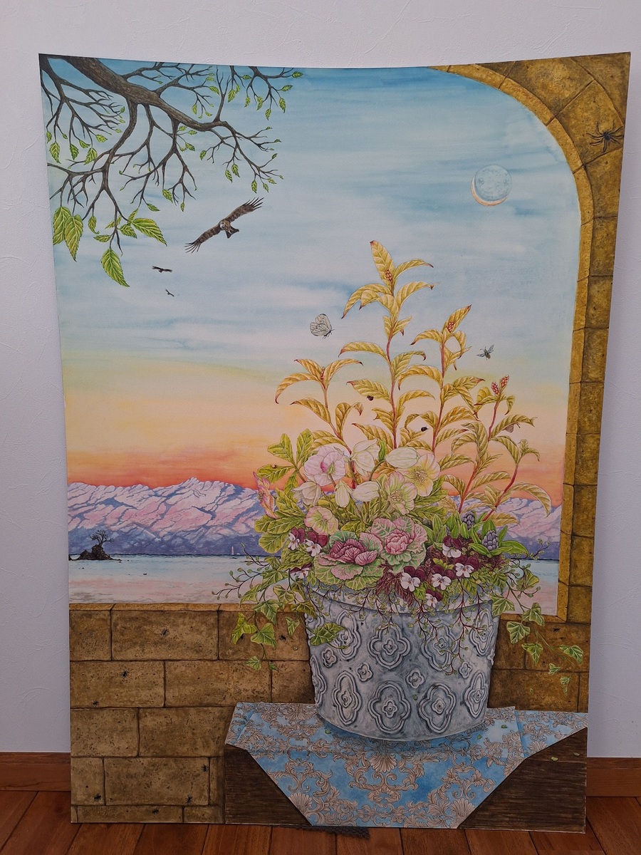 額から外した状態です