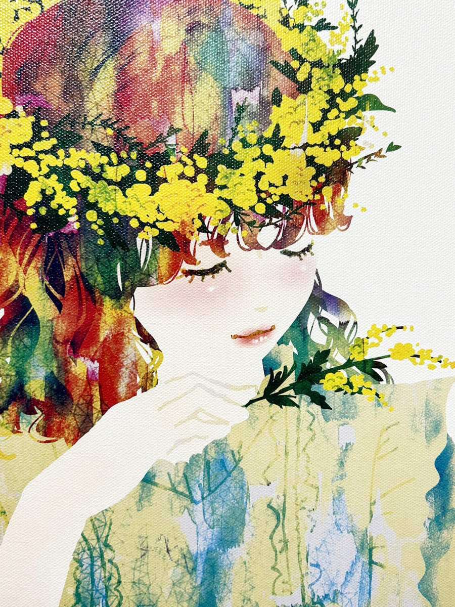 ふんわりとした表情です。