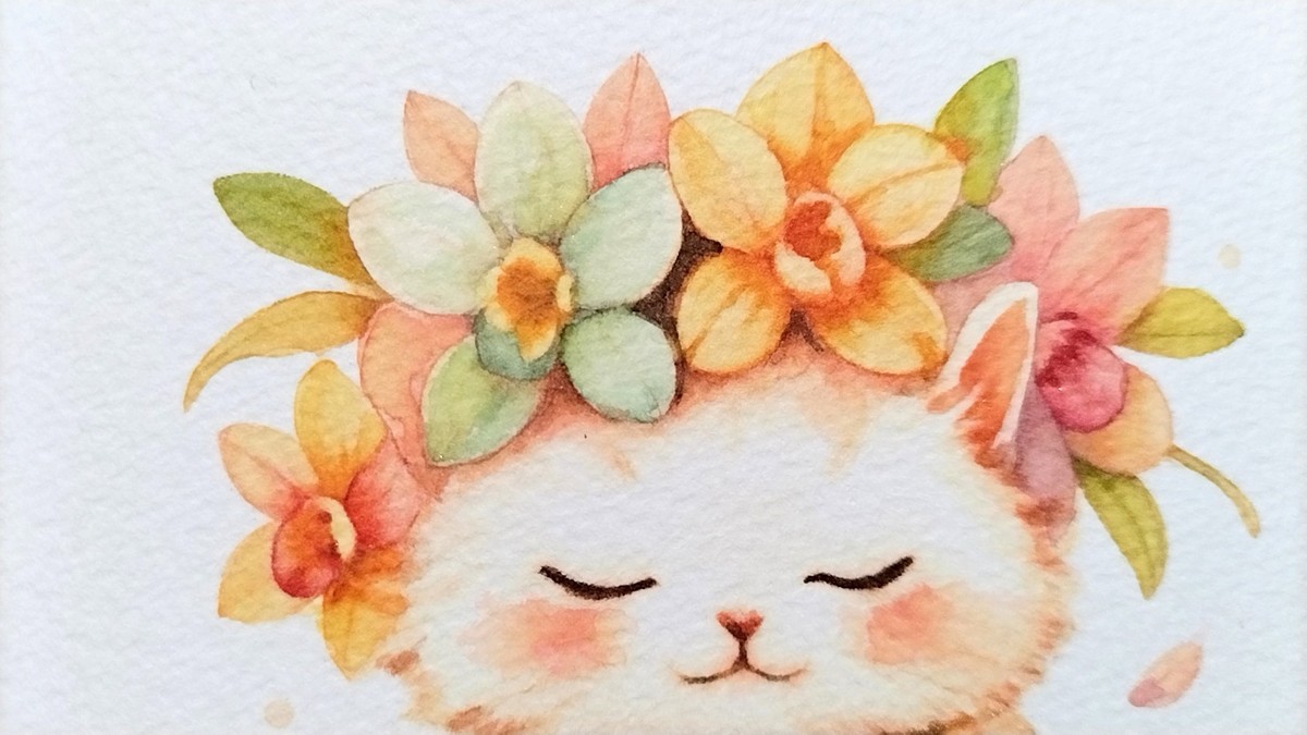 ミクストメディア特有の多彩な画材により瑞々しさ、柔らかさ、鮮やかさを実現しました。