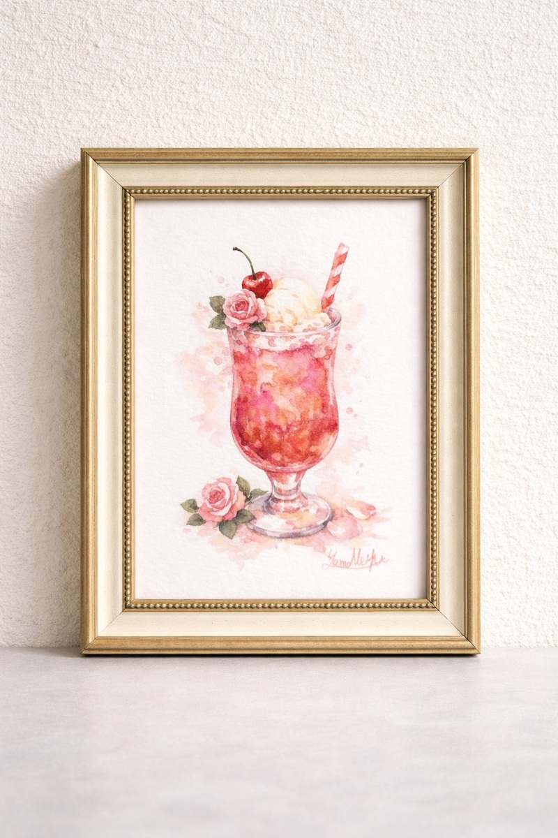 額装無しの原画一点ものです。
お好みのフレームに入れてお楽しみください。